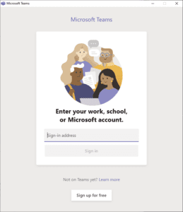 Microsoft Teams - Sign In 